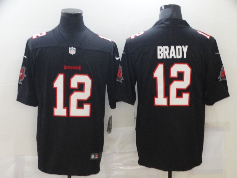 Men's Tampa Bay Buccaneers #12 Tom Brady New Black 2021 Limited Stitched NFL Jersey